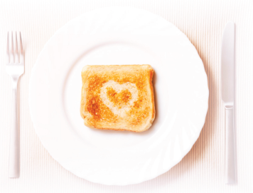 Bread on a plate